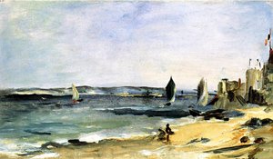 La riva del mare, Arcachon, 1871